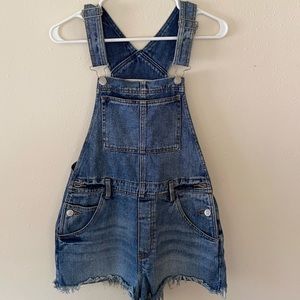 Brandy Melville Denim Overall Shorts
